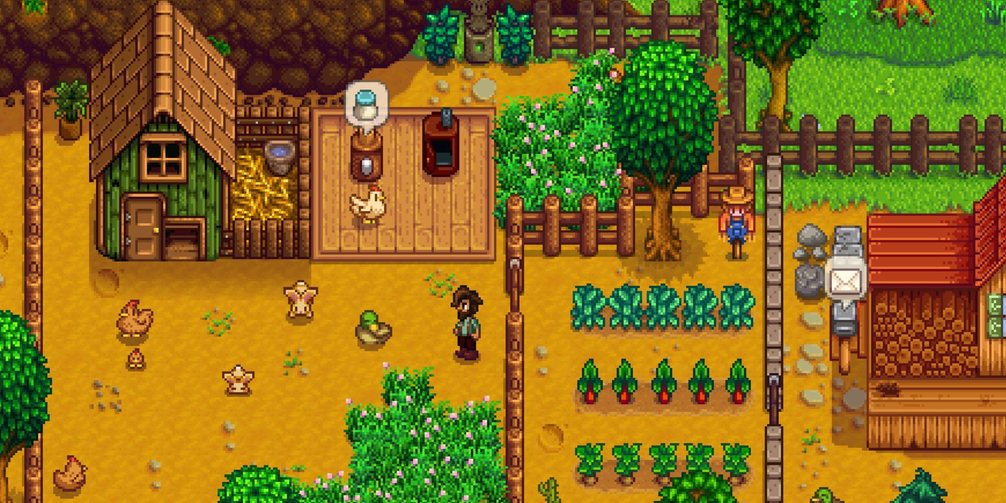 Stardew Valley Duck Mayonnaise next to Coop
