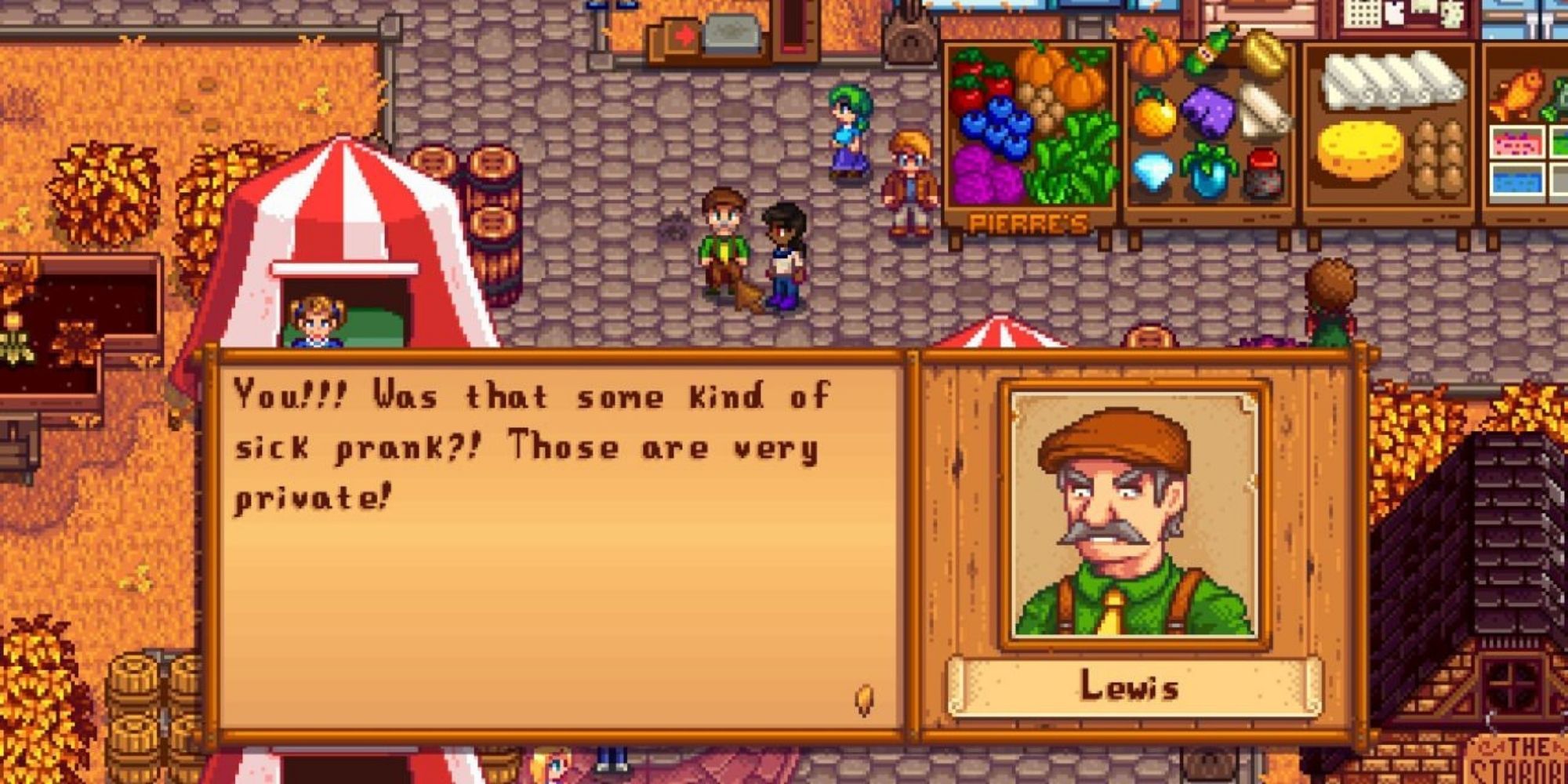 Stardew Valley Fair - Lewis gets upset that you put his shorts in his display