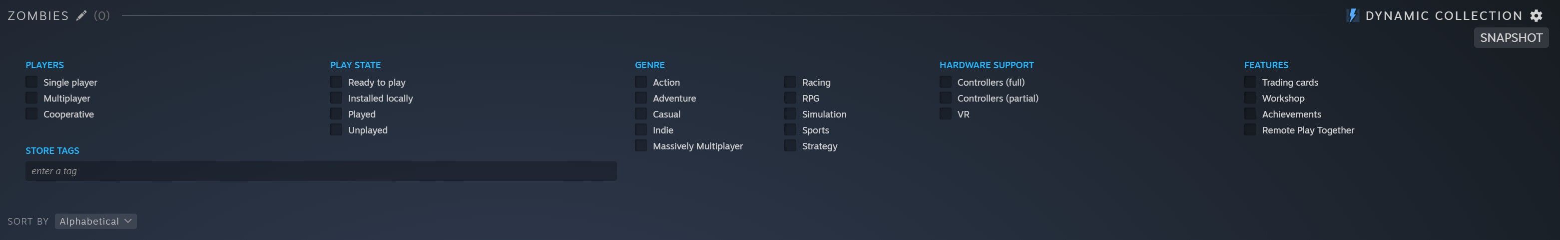 Steam Dynamic Collection