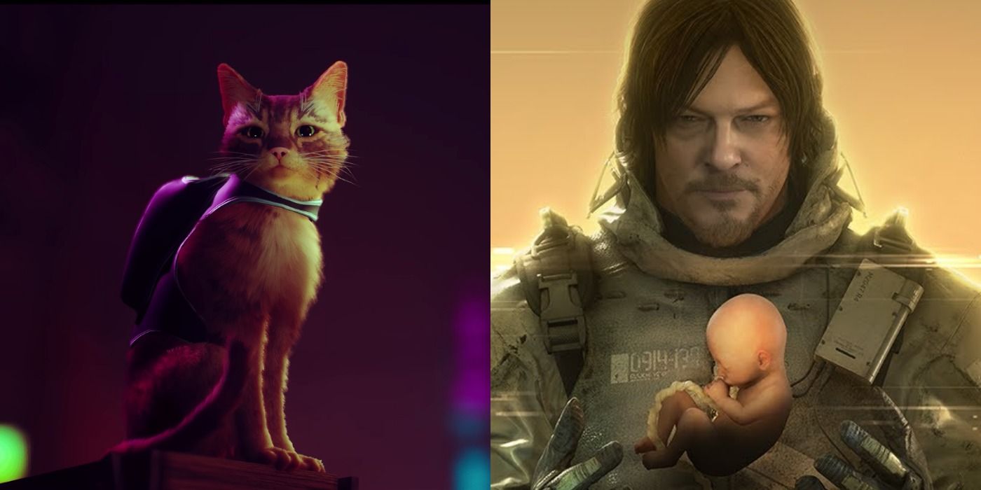 Stray and Death Stranding Director's cut split image