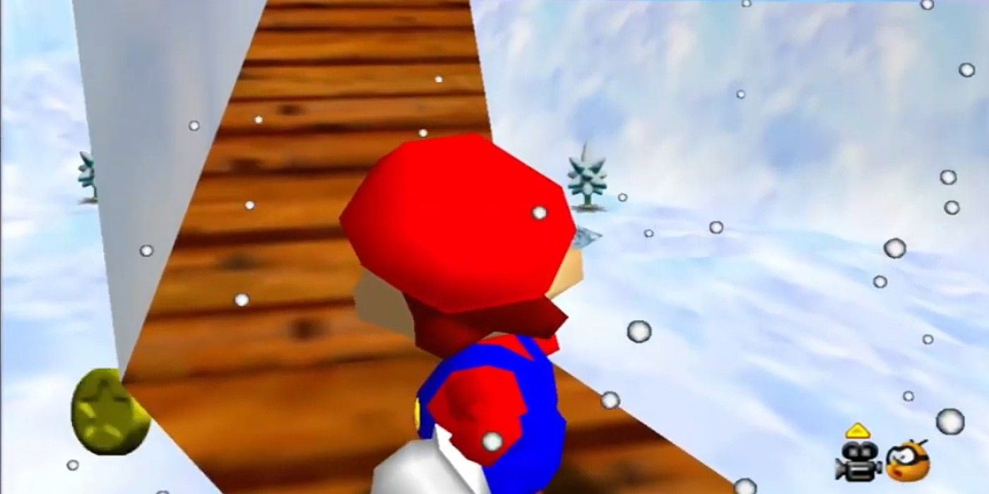 Super Mario 64 impossible coin hidden coin glitch Snowman Land