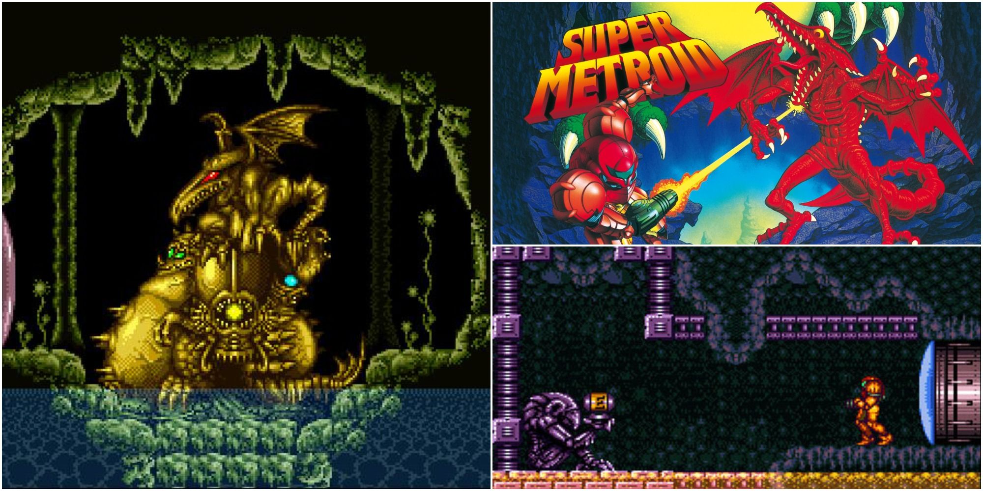 Super Metroid Nintendo Switch Online box and gameplay