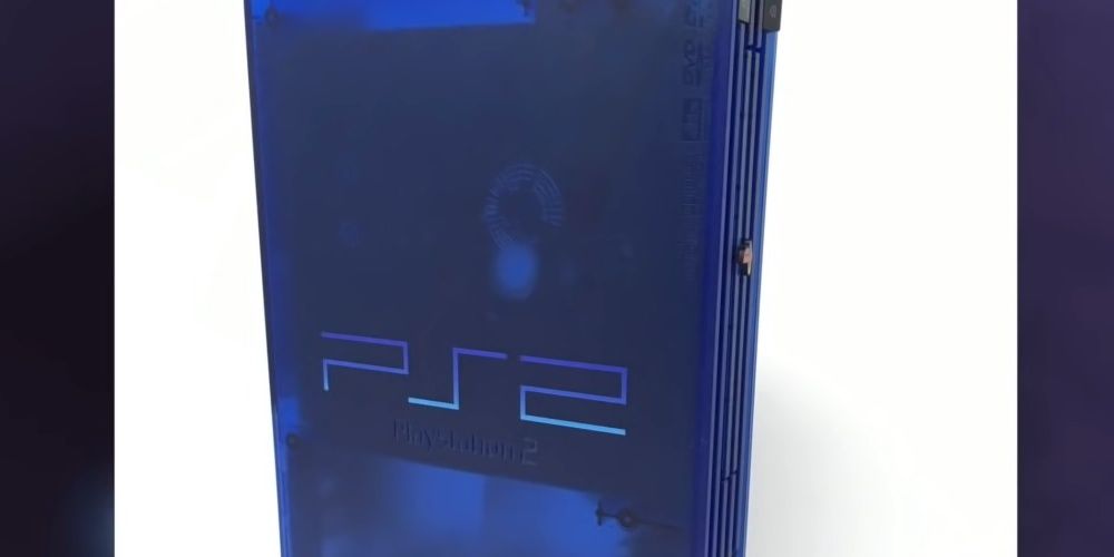 The Japan Exclusive PS2 In Its Ocean Blue Design