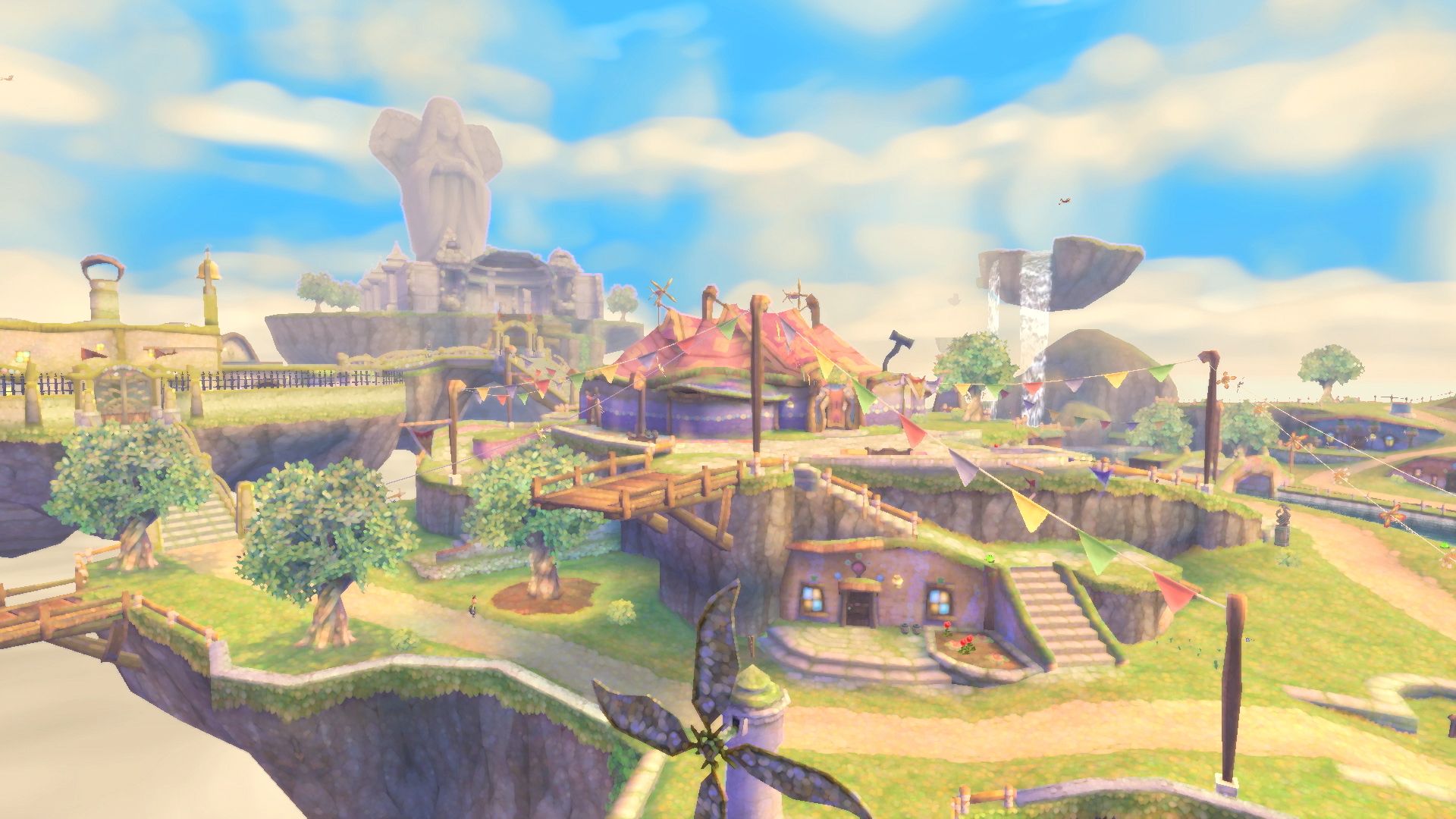 The Legend of Zelda Skyward Sword starting village area