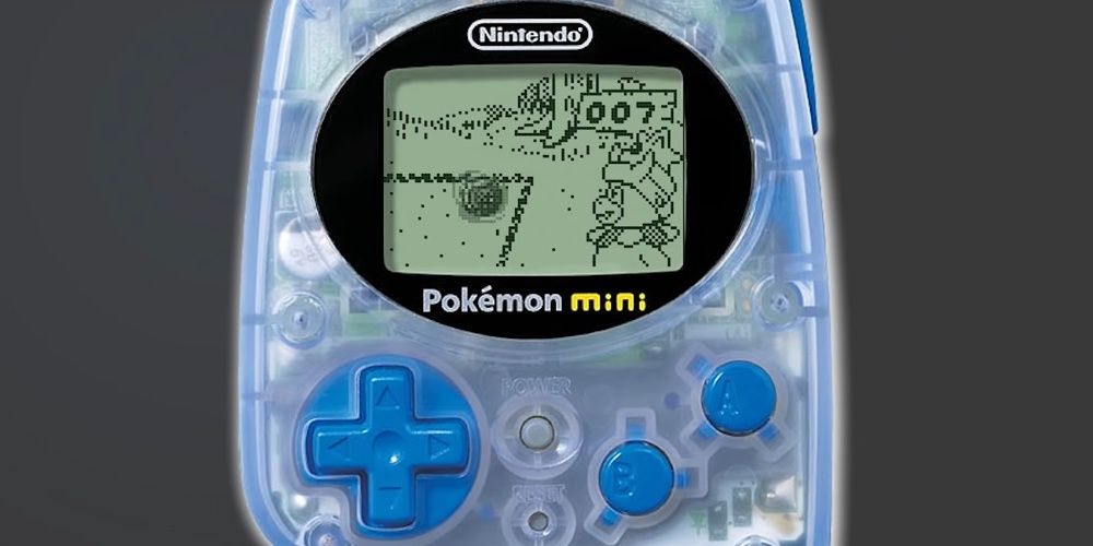 The Pokemon Mini Displaying A Pokemon Game