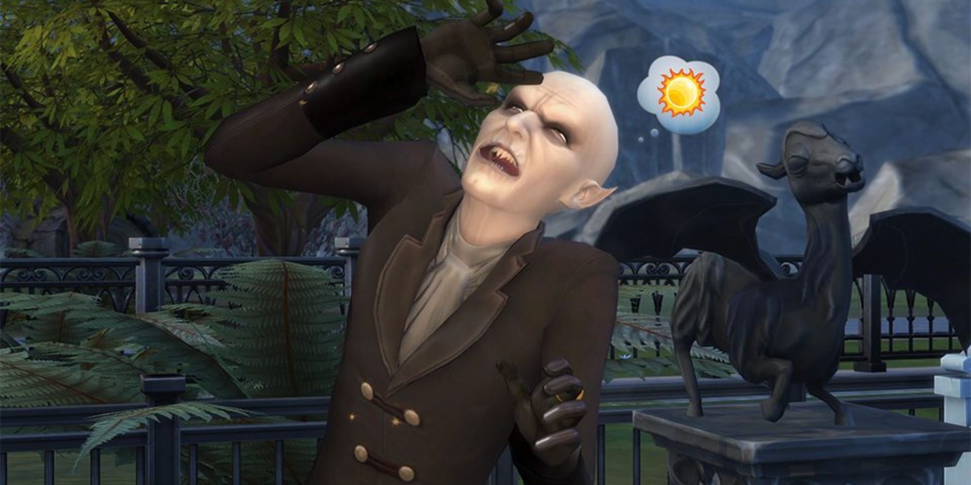 The Sims 4 Vampire Burning In Sun