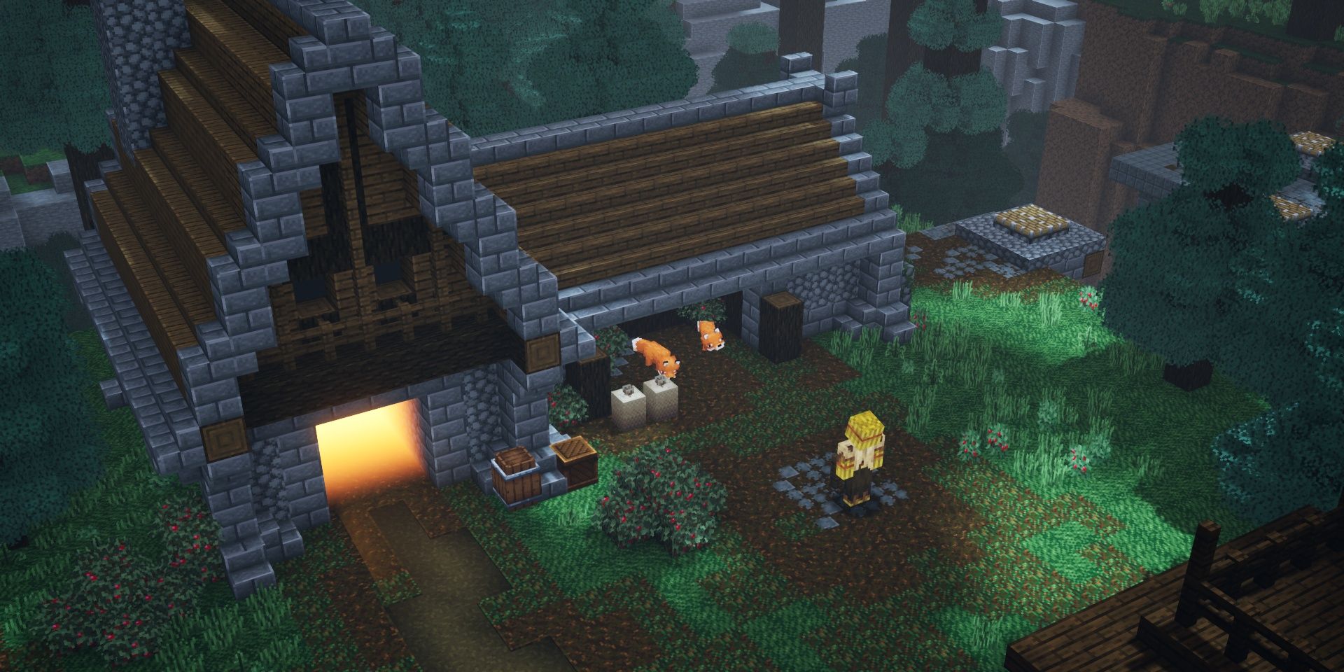 The Taiga Camp mod for Minecraft Dungeons