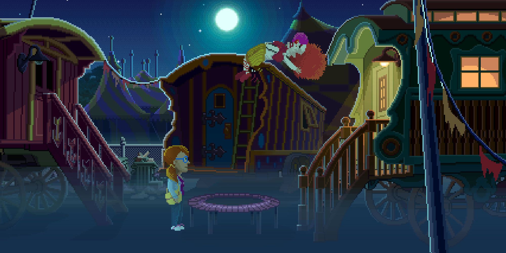 Thimbleweed Park game dolores clown