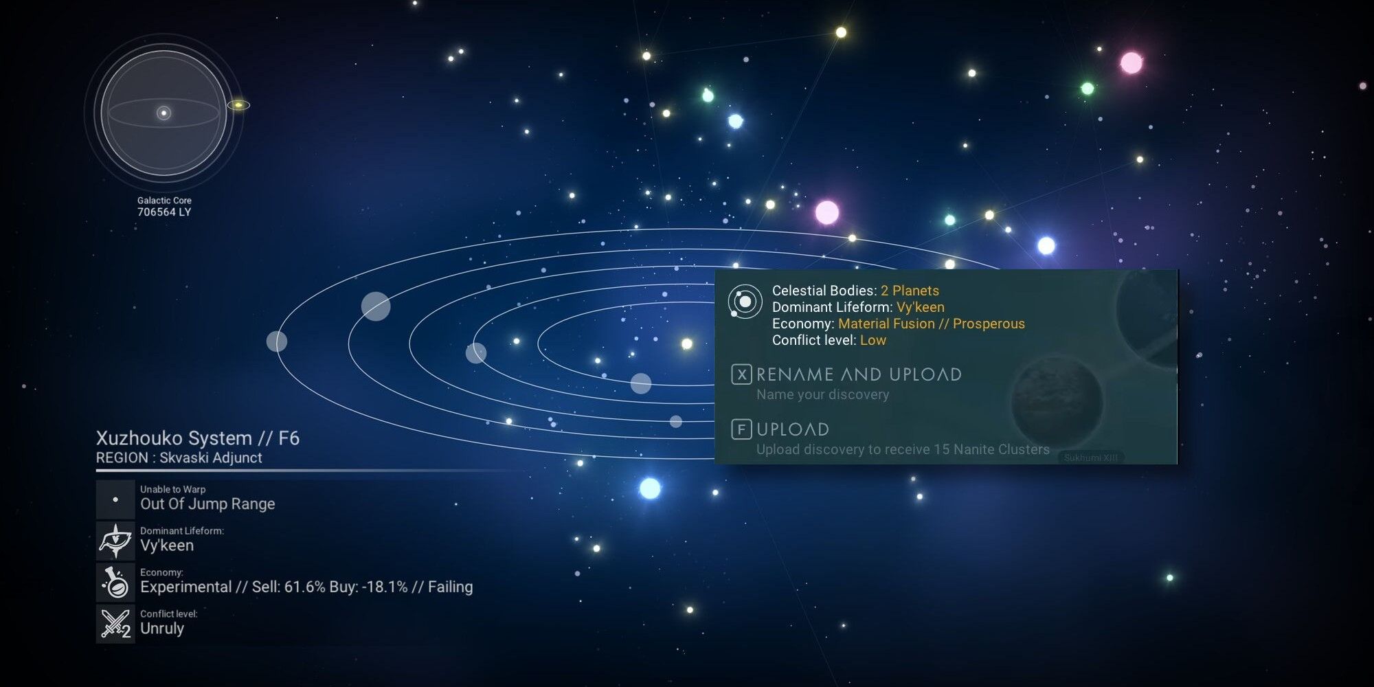 no mans sky star system menu