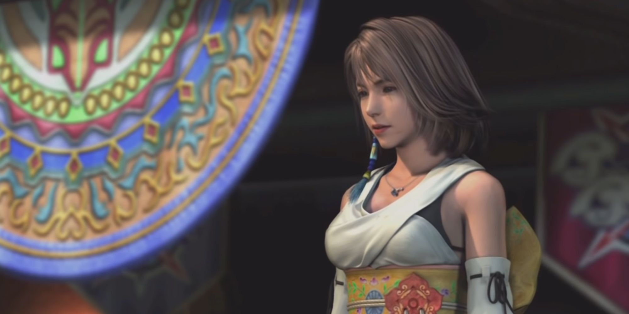 Yuna at the end of FInal Fantasy X