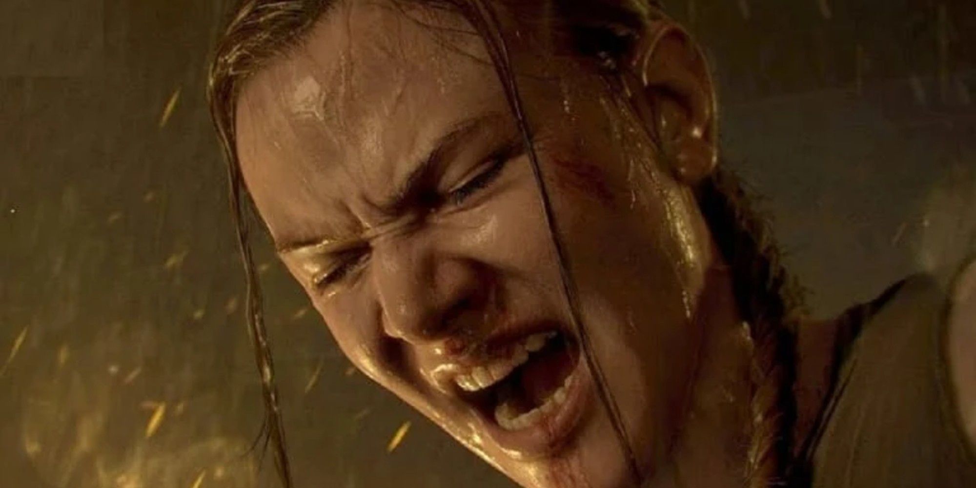 abby screaming in the rain in the last of us 2