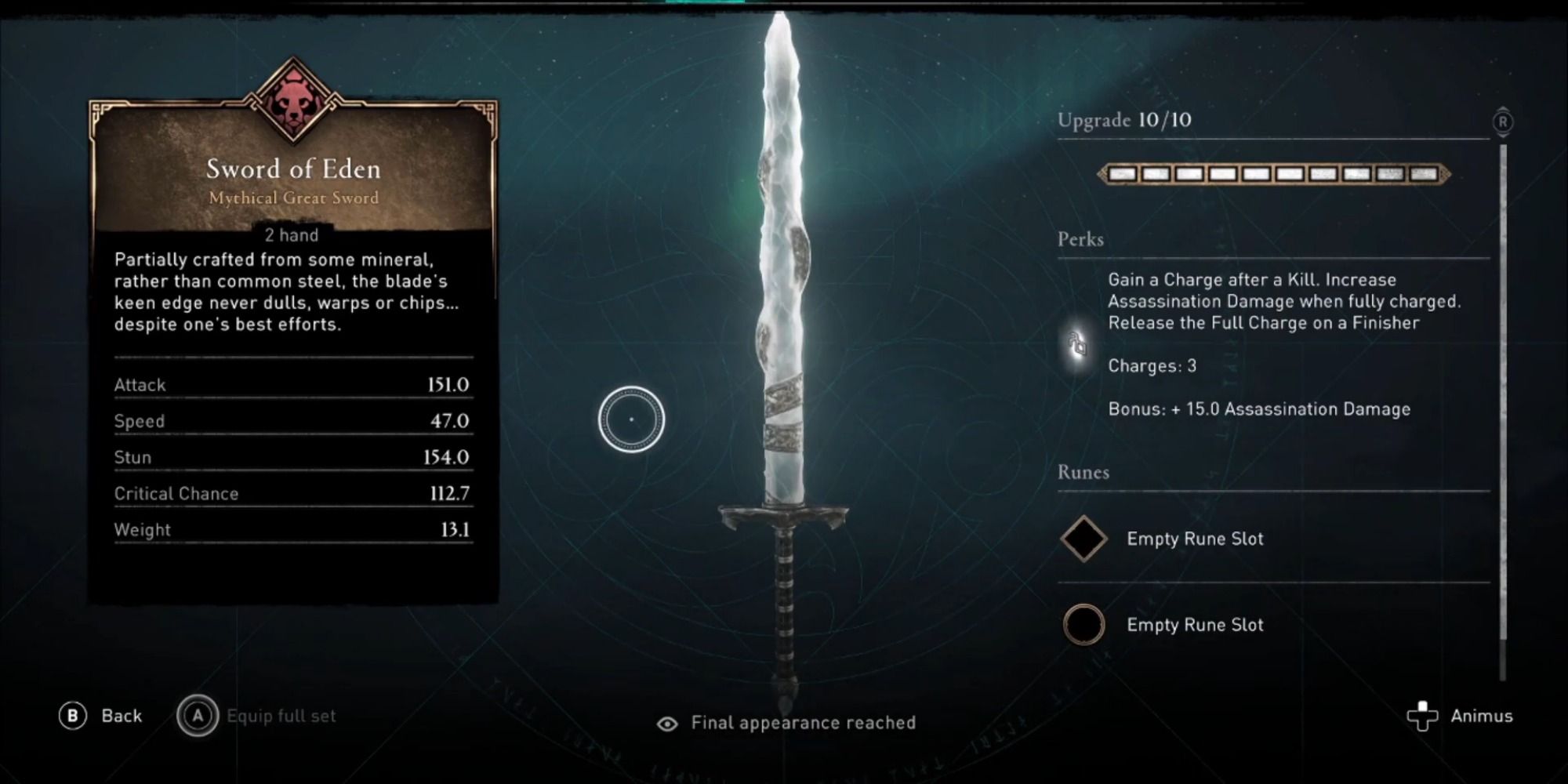 assassin's creed valhalla sword of eden