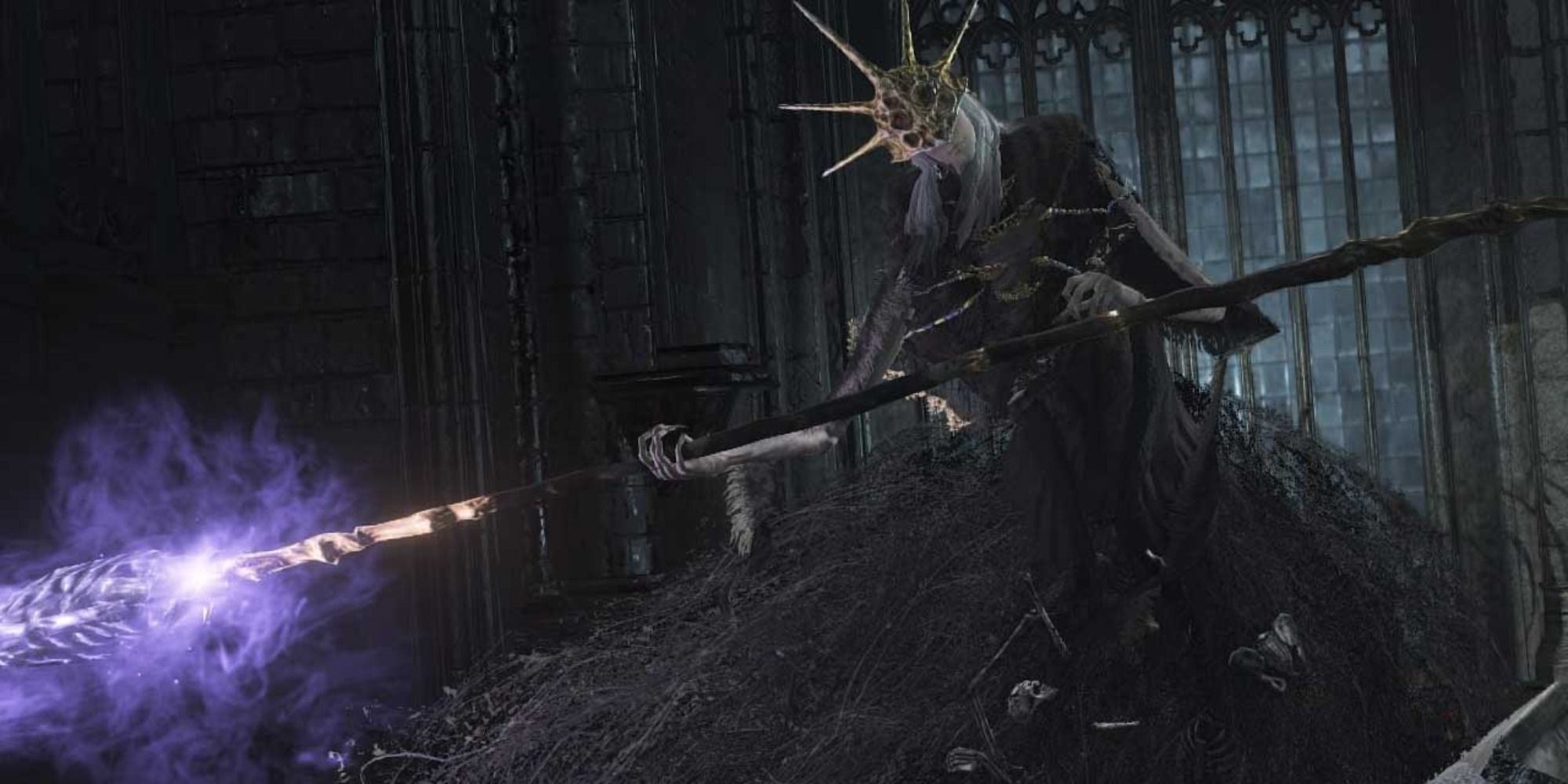 aldrich the devourer of gods boss cutscene in Dark Souls 3