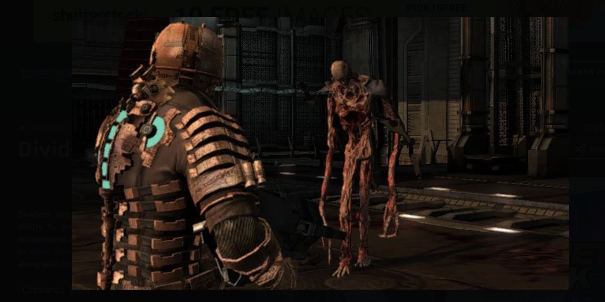 what suits can you get in dead space 1