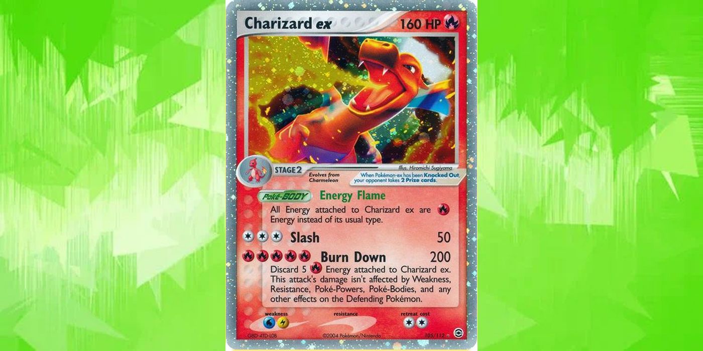 ex charizard pokemon trading card