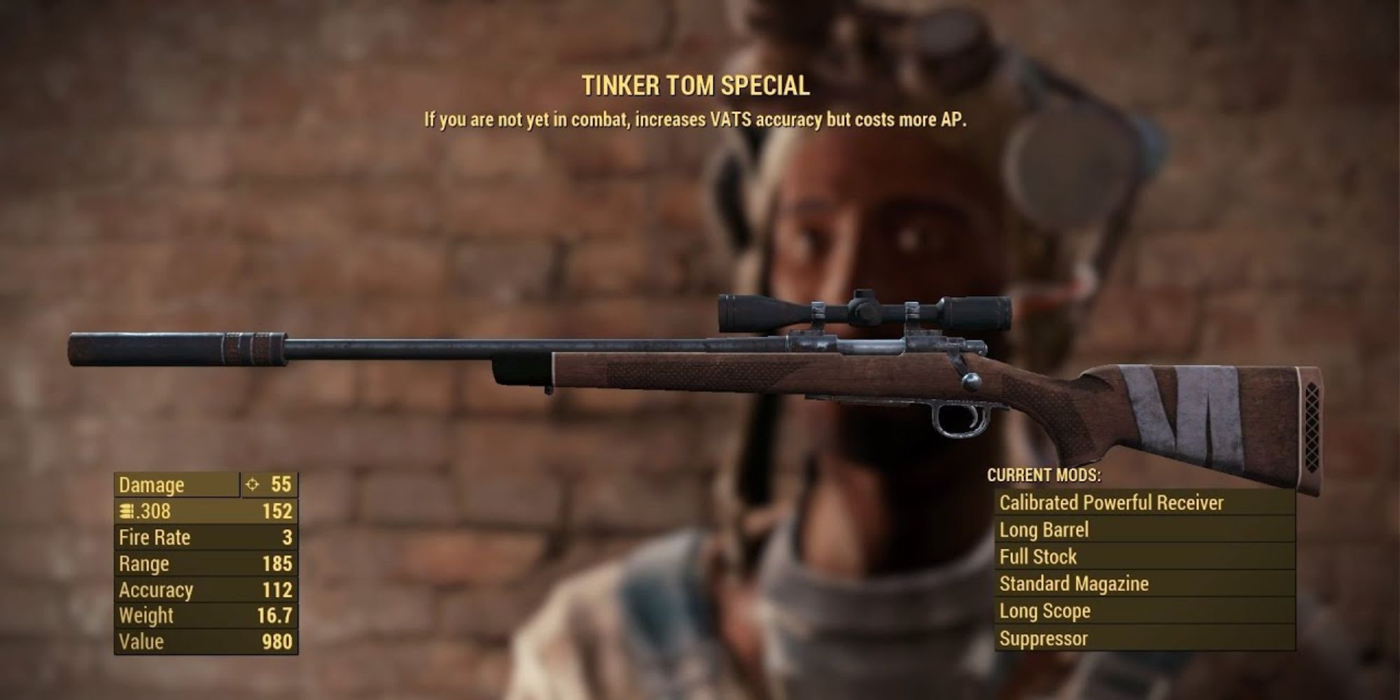 Fallout 4 Tinker Tom Special Inside Inventory