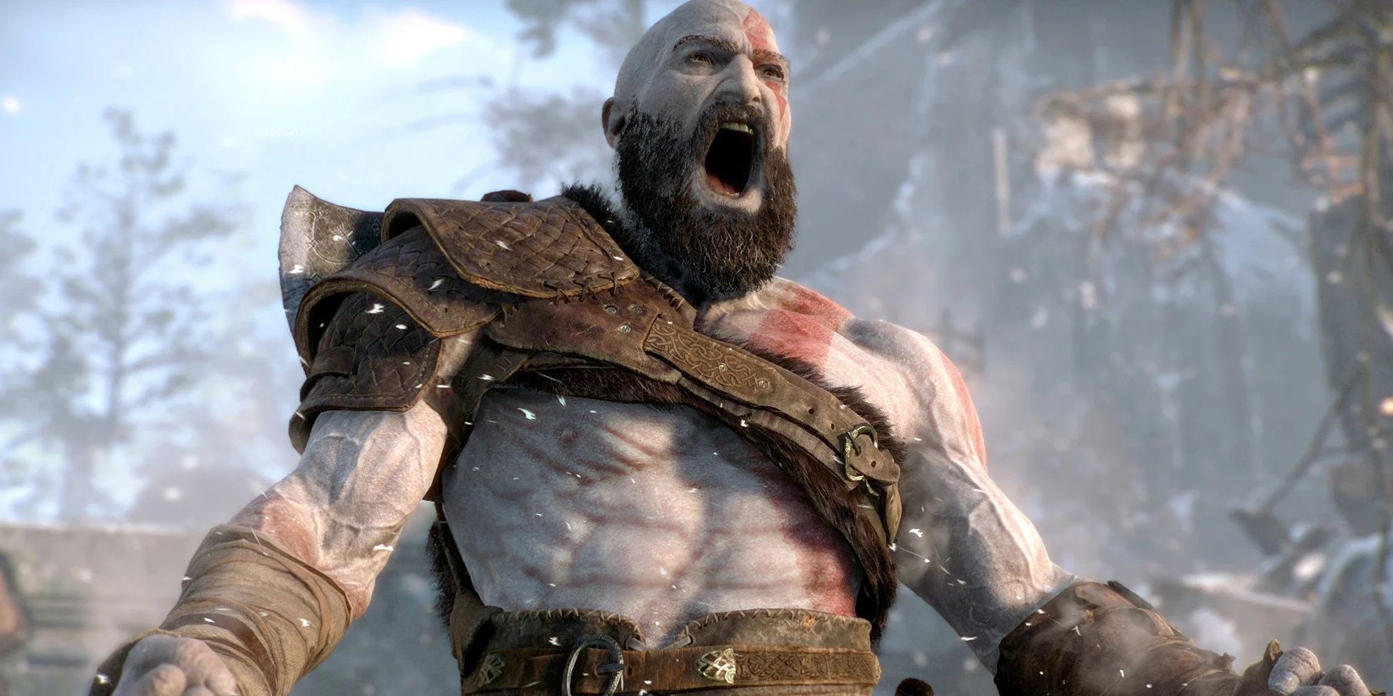 God of War Kratos yelling