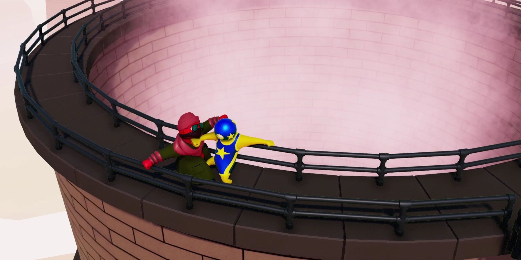Gang Beasts: Brawlers Grabbing Onto Everything With Both Hands