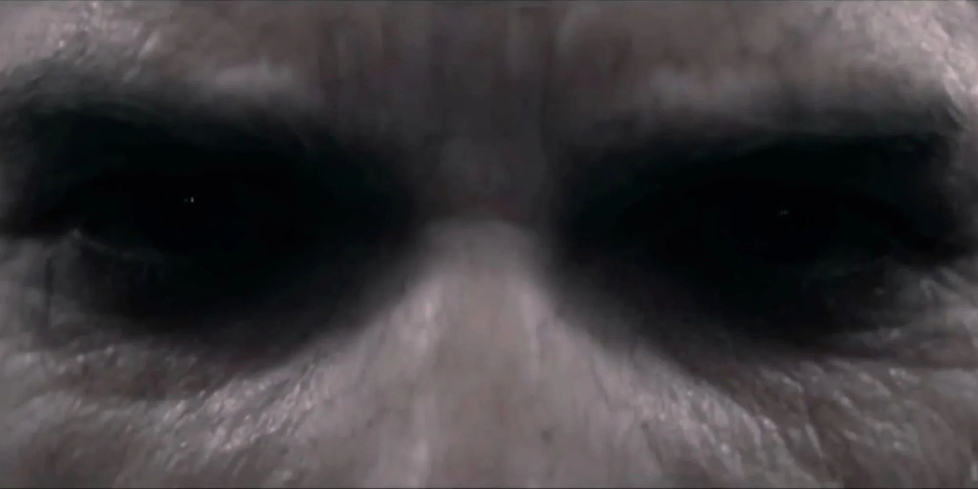 Close Up Of Master Chief's Face And Eyes With Wrinkles And Old Age