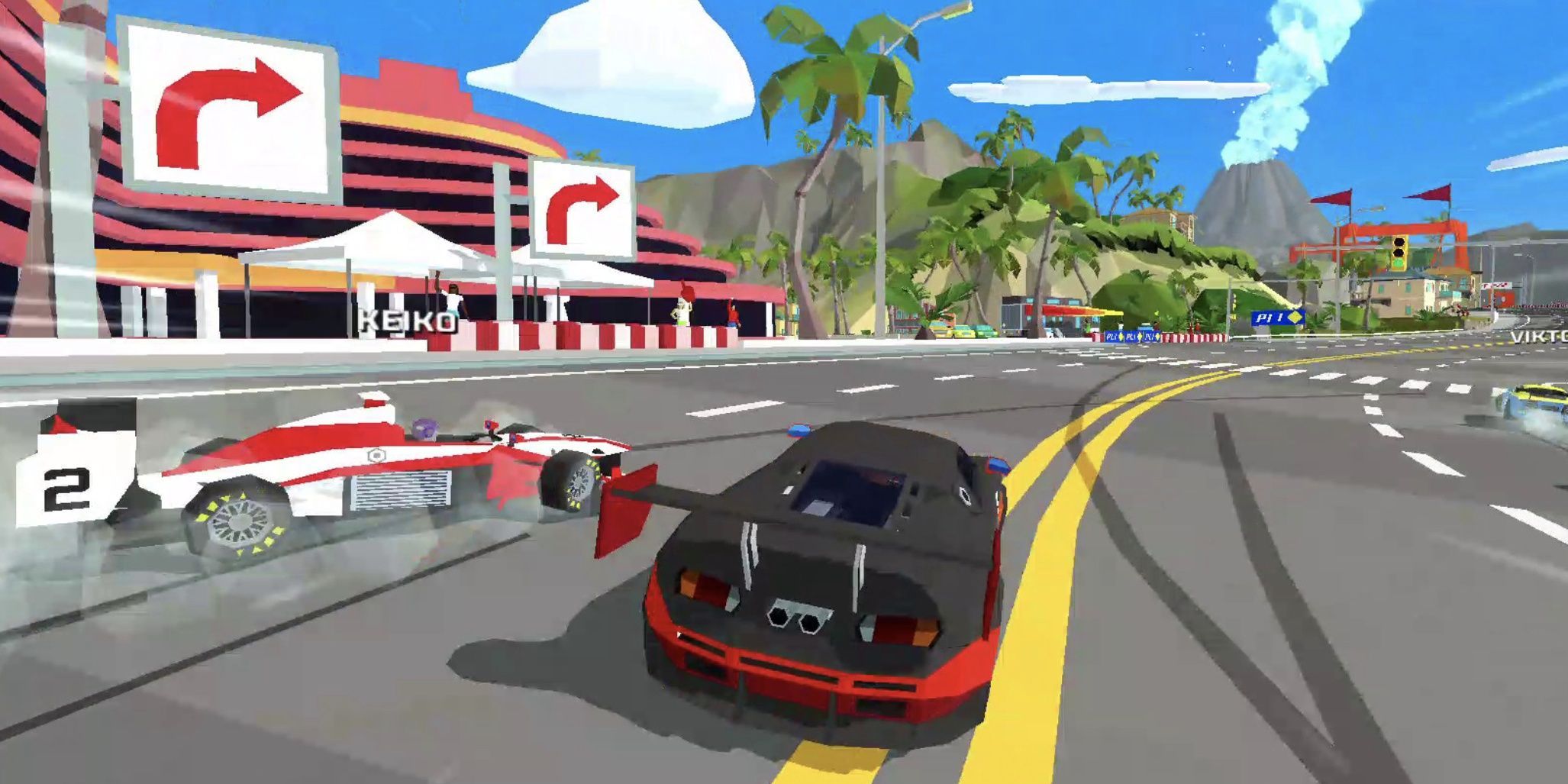 hotshot racing game race in sports car