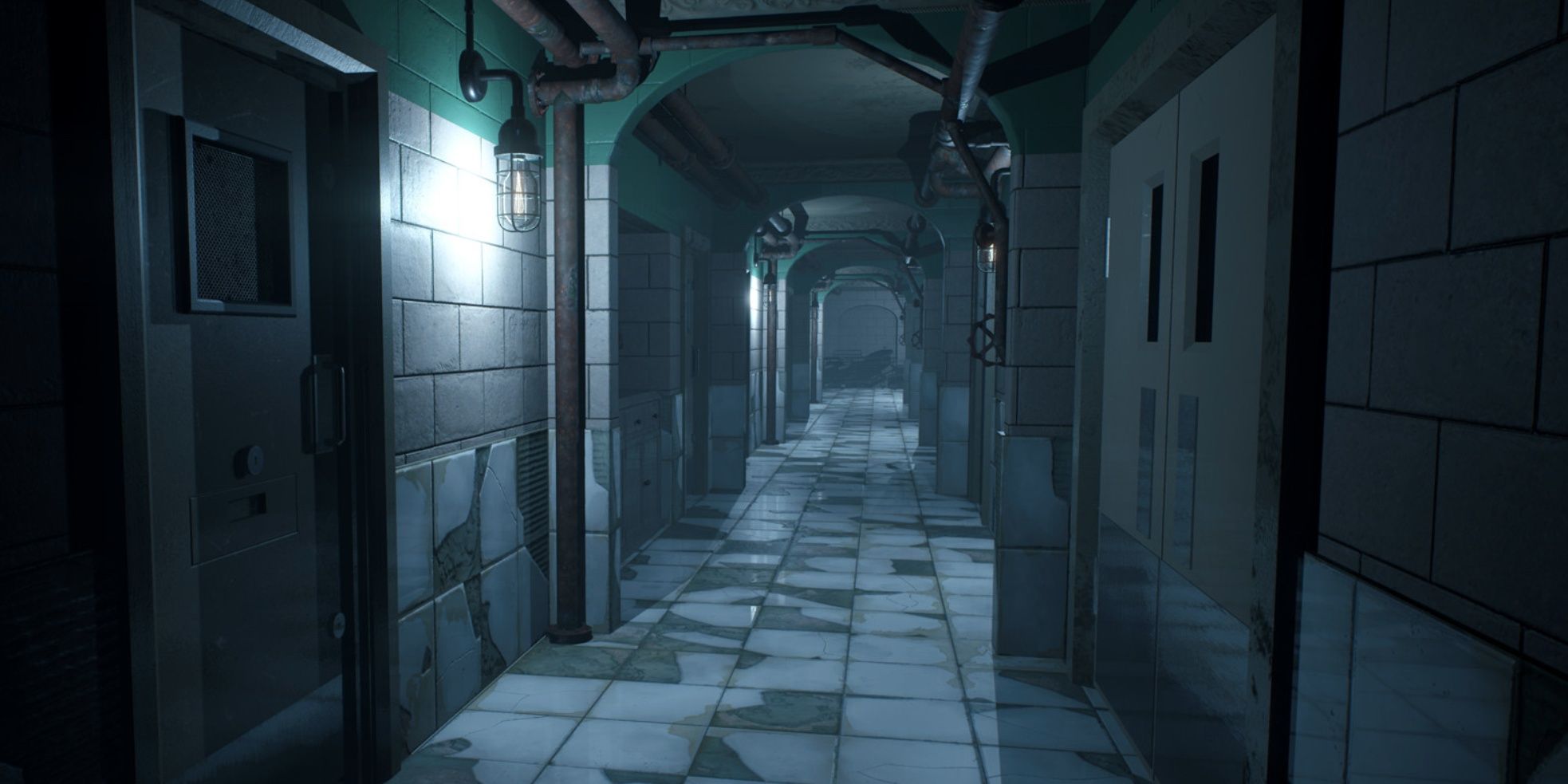 infliction dark hospital hallway