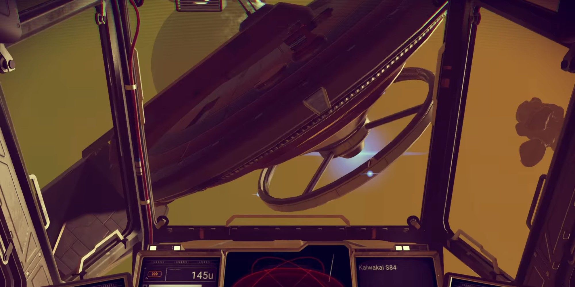 no mans sky space station from cockpit