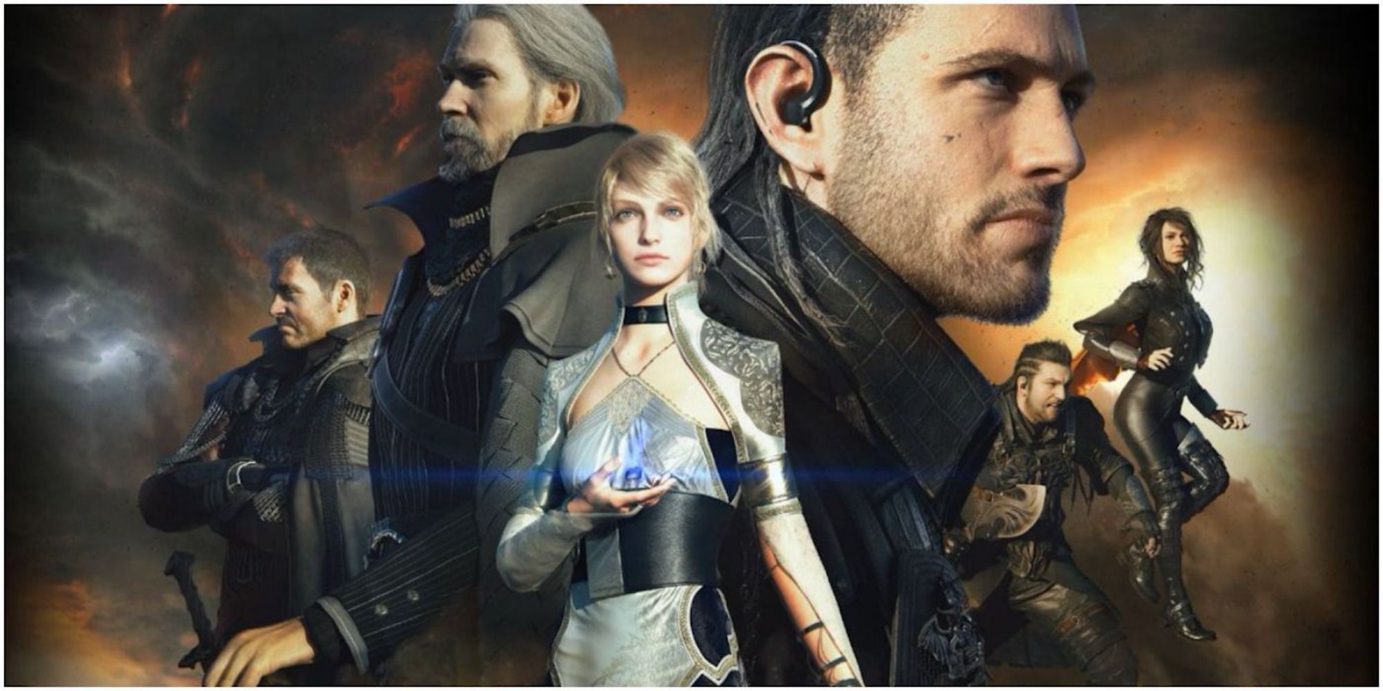 Promo art featuring characters from Kingsglaive: Final Fantasy XV