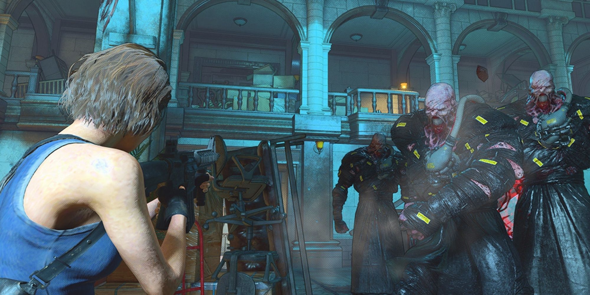 Resident Evil Re:Verse shooting zombies