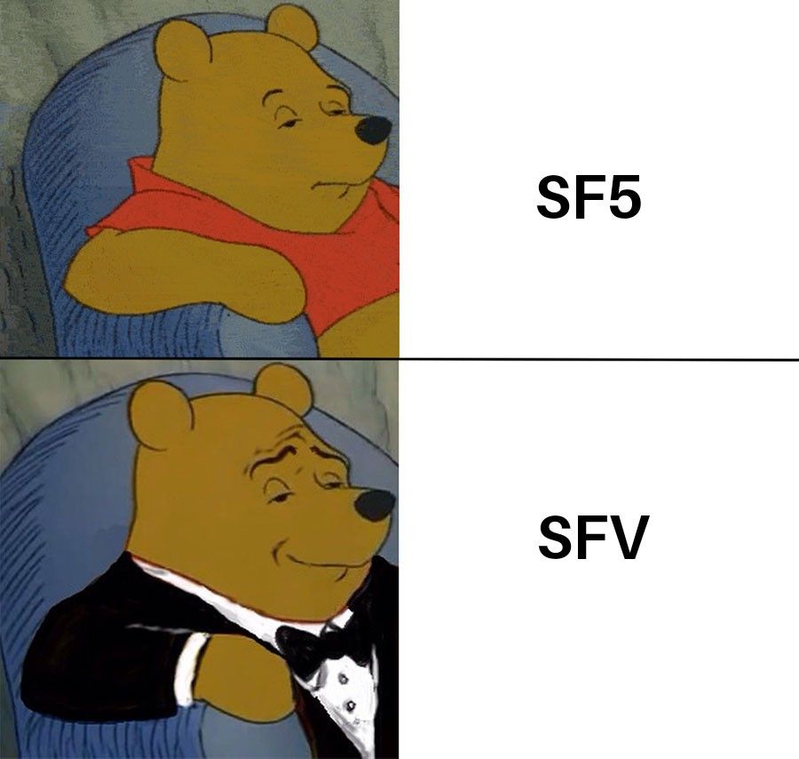 Winnie the Pooh Meme SF5 vs SFV