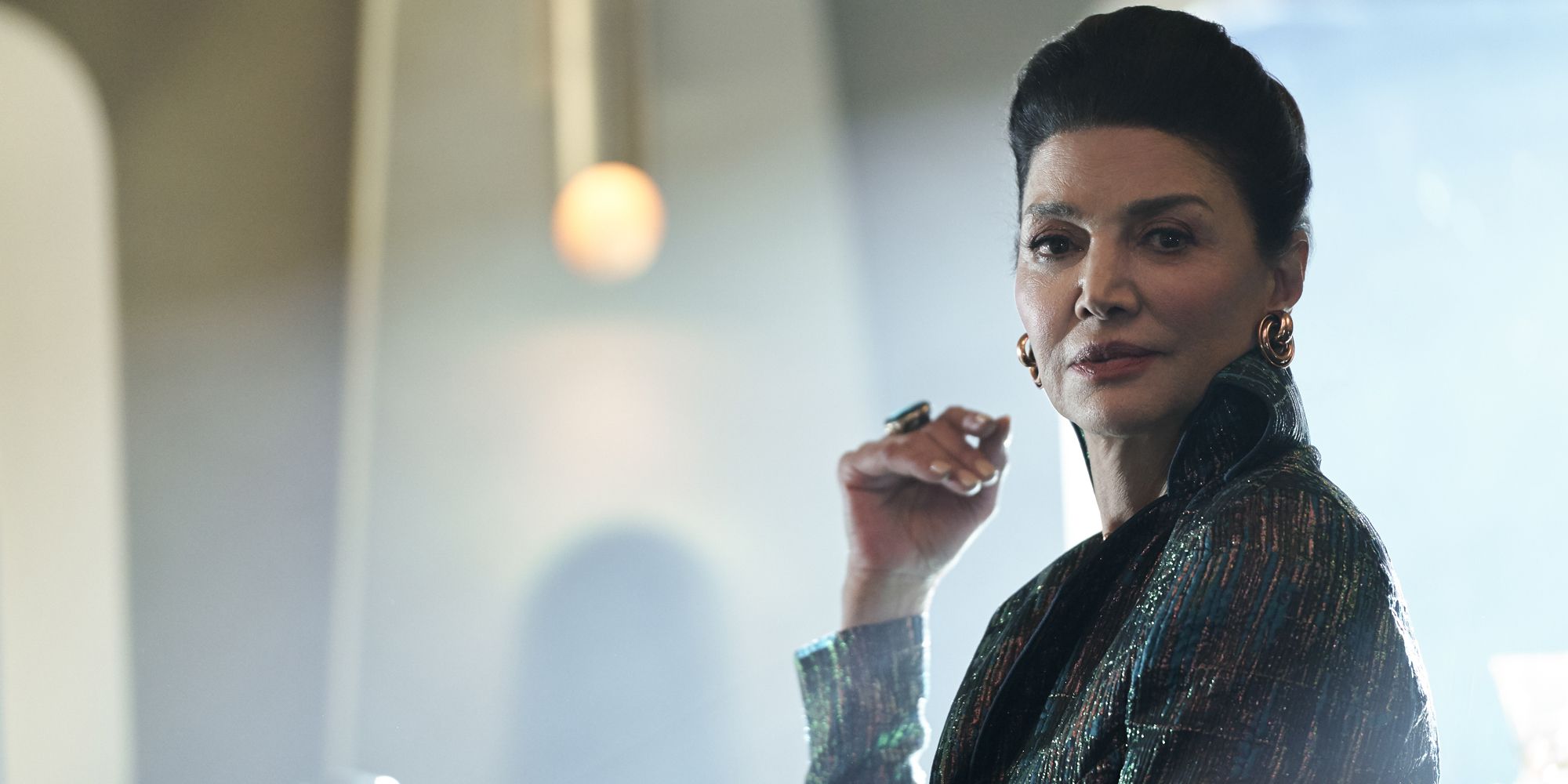 Avasarala, as portrayed by Shohreh Aghdashloo in The Expanse