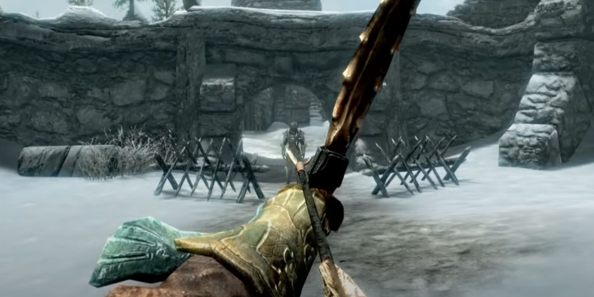 Skyrim The Best Bows In The Game Ranked   Skyrim Dragonbone Bow 