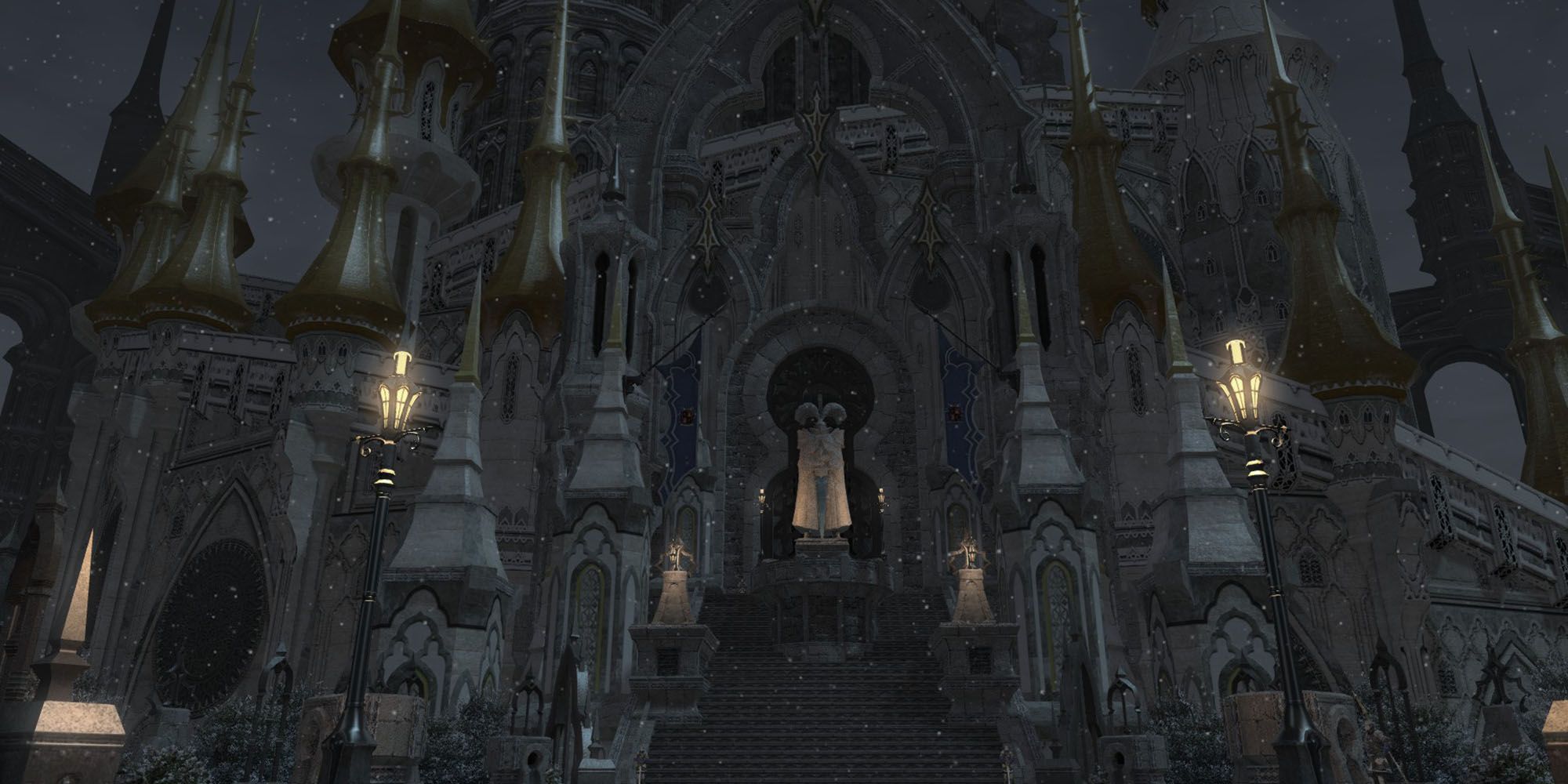 Final Fantasy 14 screenshot outside of the vault dungeon in ishgard 