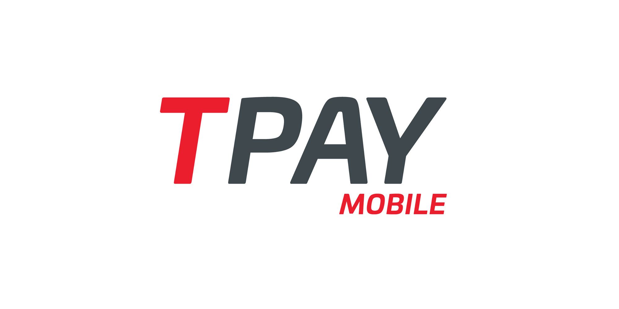 tpay mobile logo - red and grey text on a white background