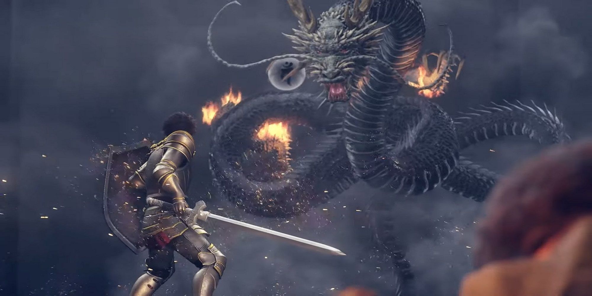 ichiban in armor standing up to dragon kiryu