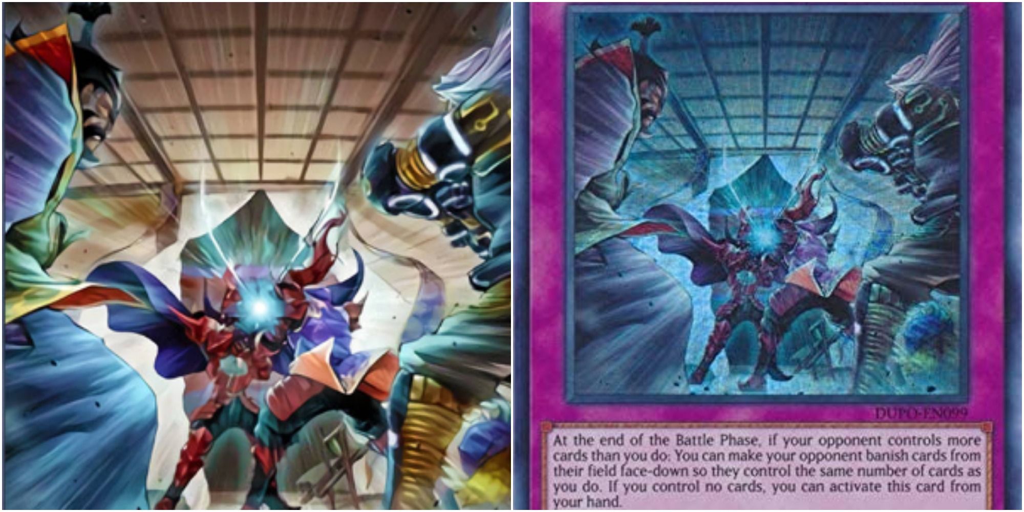 yugioh evenly matched art and card text