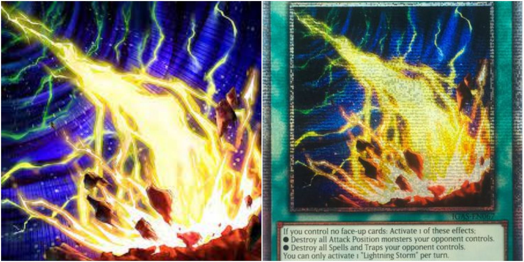 yugioh lightning storm art and card text