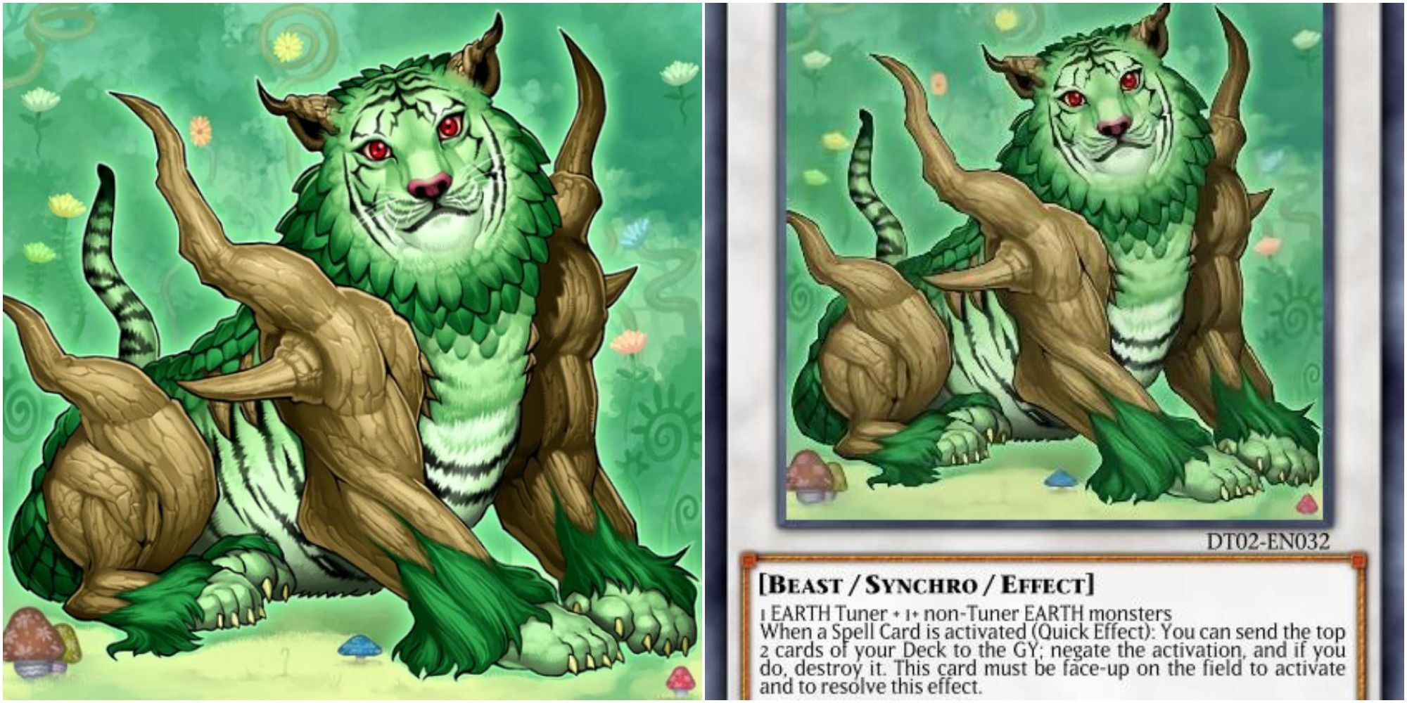 yugioh naturia beast card art and text