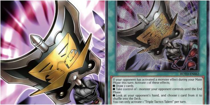 yugioh triple tactics talent art and card text