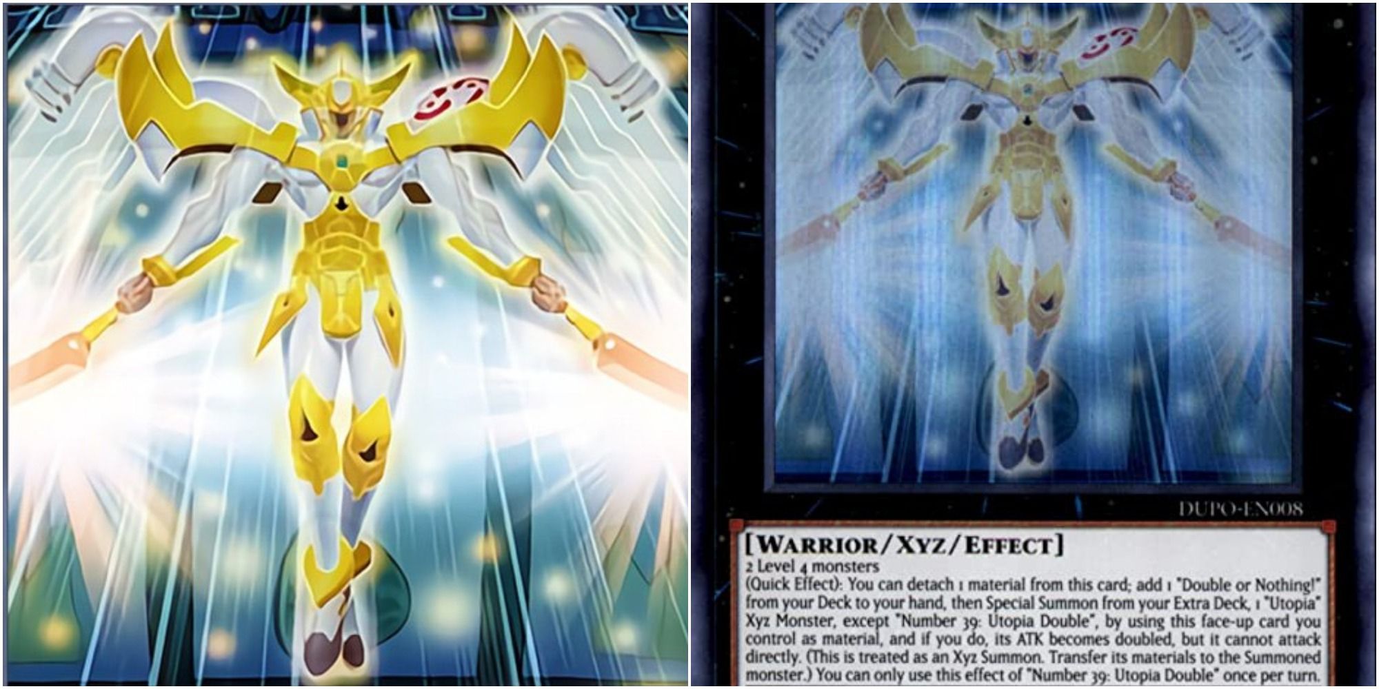 yugioh utopia double card art and text