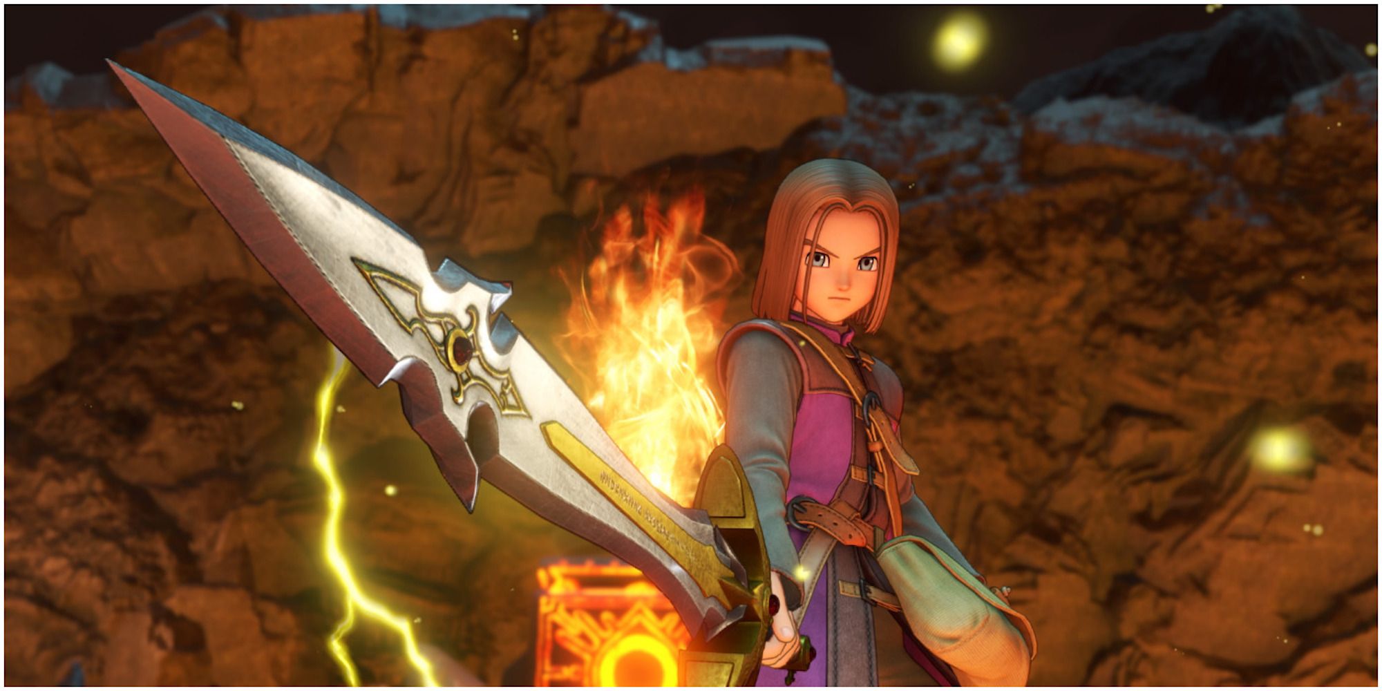 The Luminary from Dragon Quest XI holding his sword