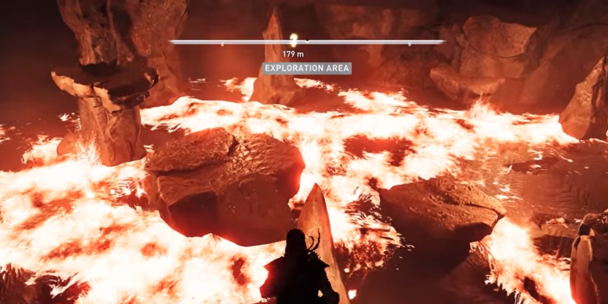 Assassin's Creed Odyssey Screenshot Of Lava Platforms