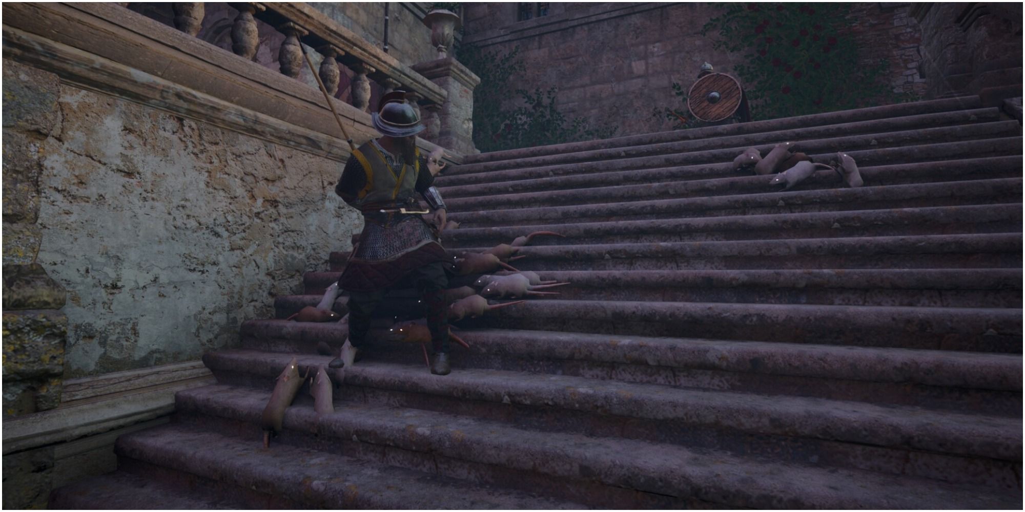 Assassin's Creed Valhalla Enemies Being Picked Apart By Plague Of Rats