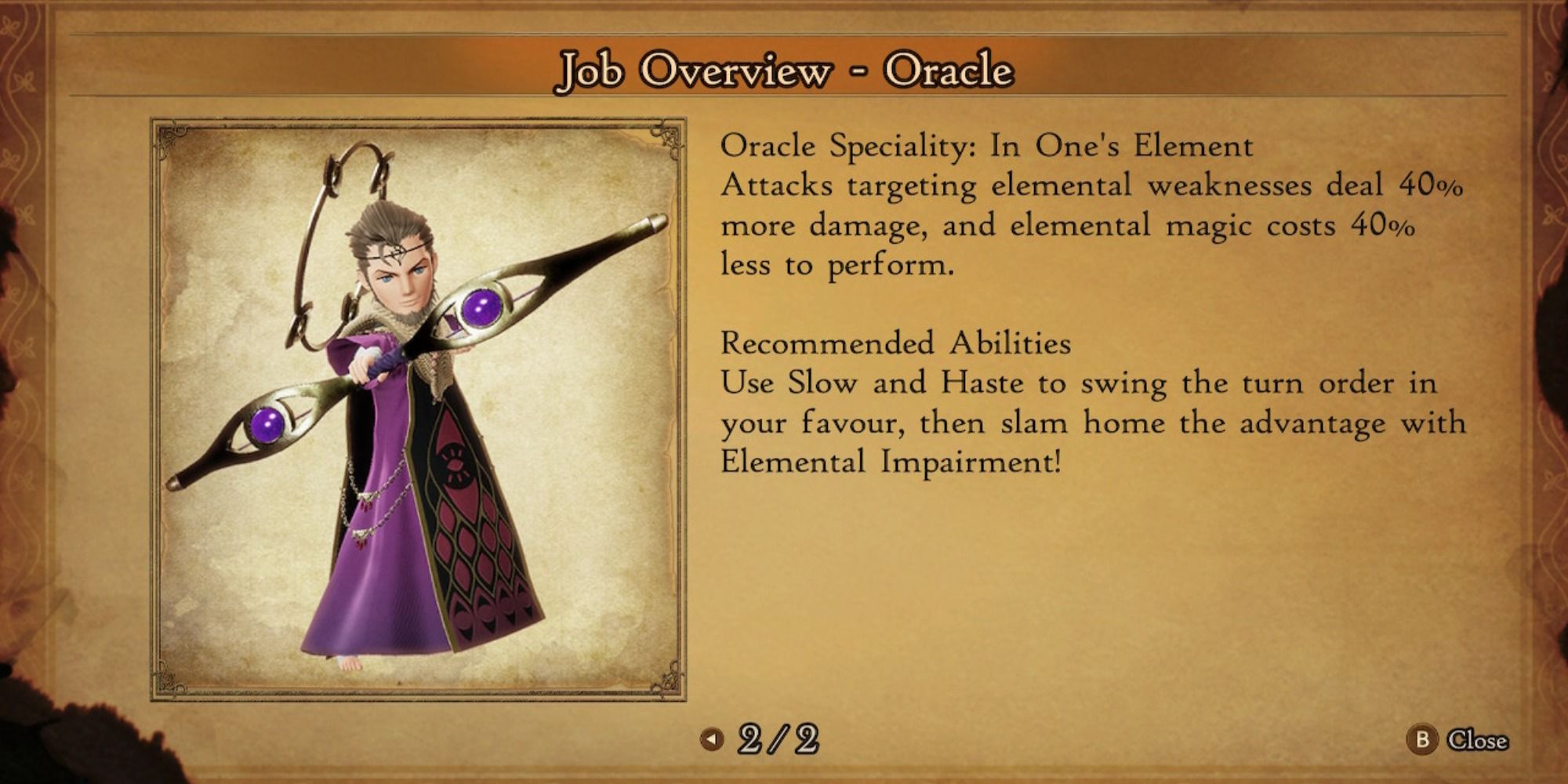 Bravely Default 2 Oracle Guide
