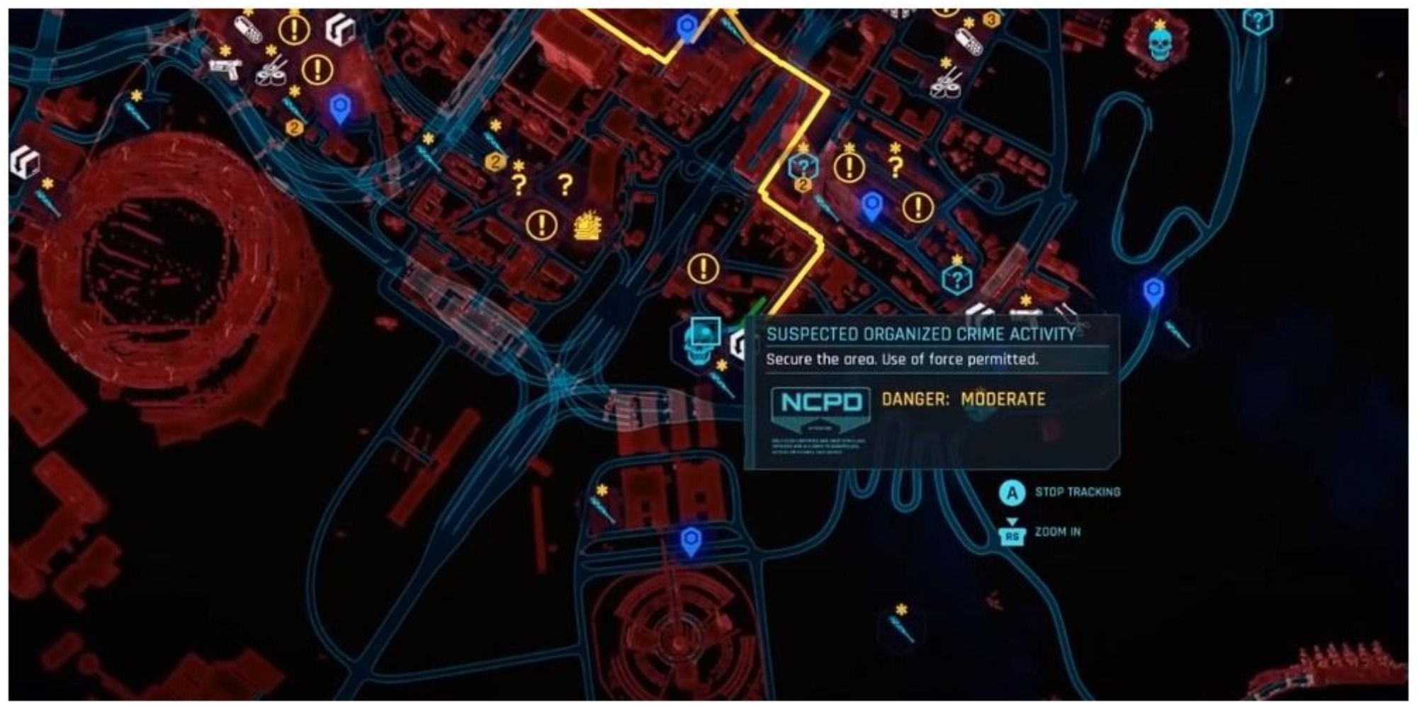 Breakthrough schematic location on Cyberpunk 2077 map