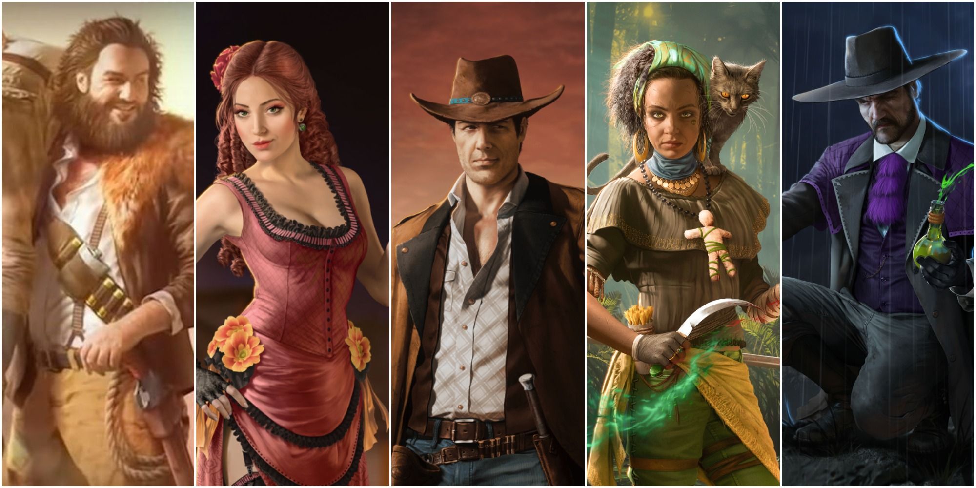 Desperados 3 All Characters side by side