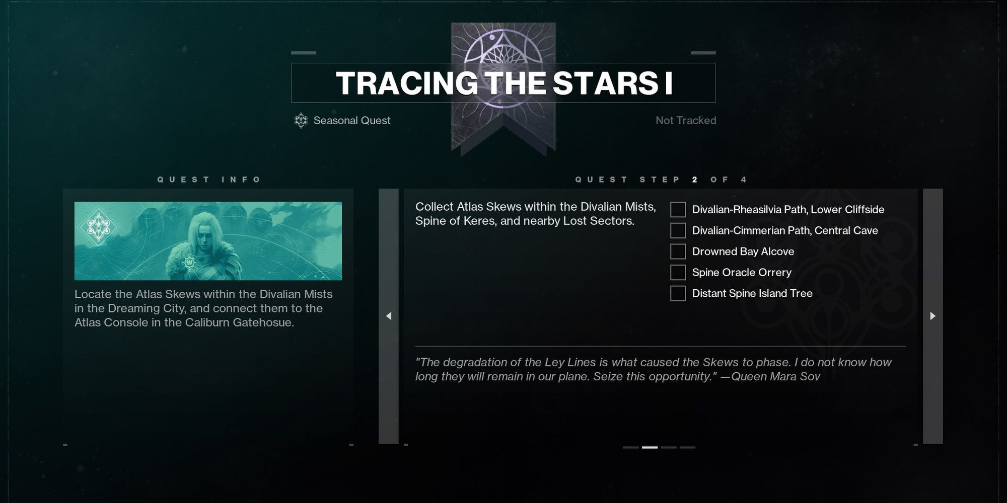 Destiny 2 Tracing The Stars I