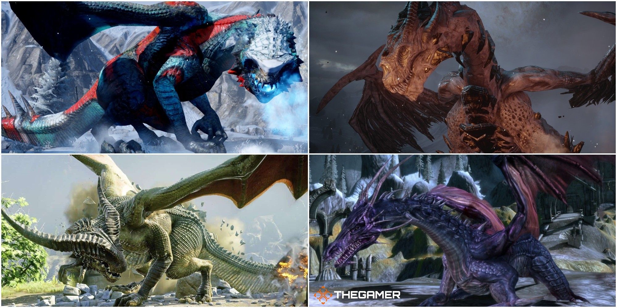 The dragons of Dragon Age: Origins