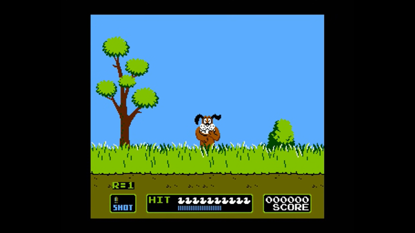 Duck Hunt Dog laughing from Dunk Hunt 