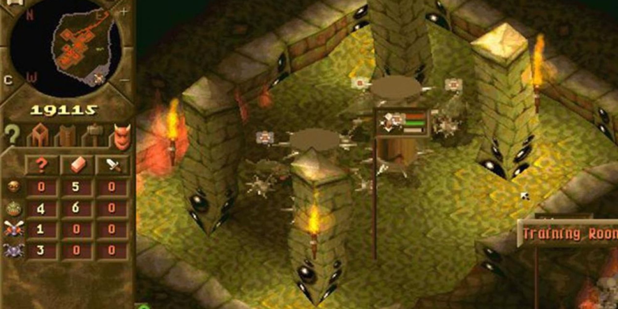 A training room in Dungeon Keeper
