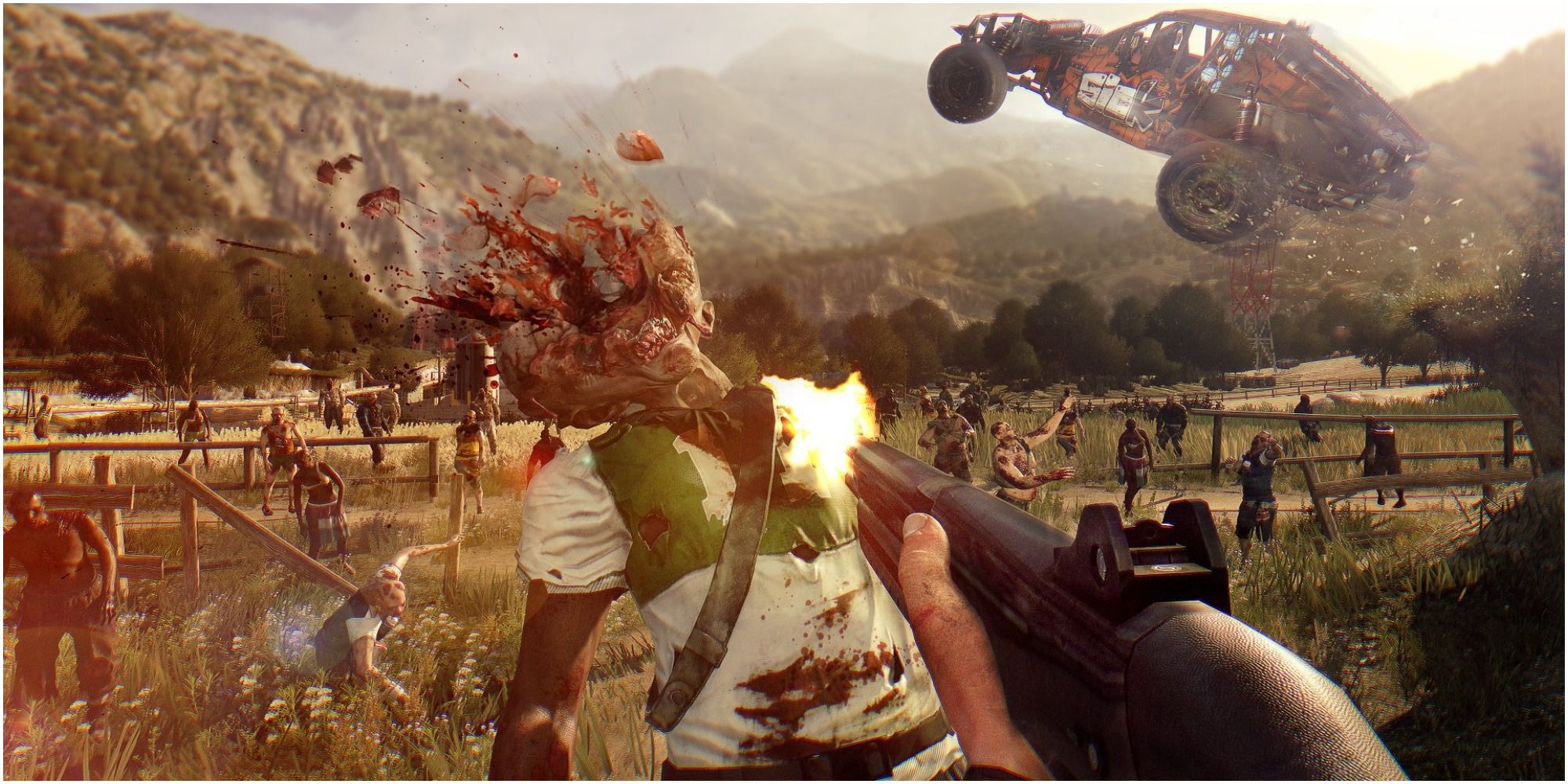 Getting a headshot the Dying Light the Following expansion